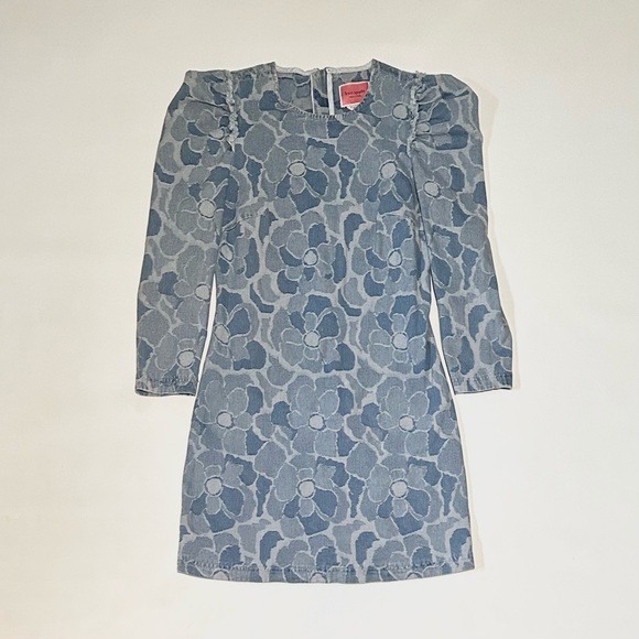 Kate Spade Abstract Peony Denim Dress - Picture 5 of 8